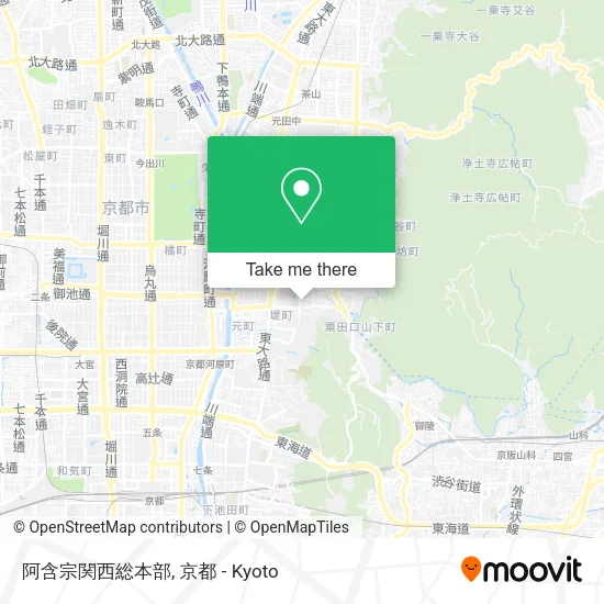 阿含宗関西総本部 map