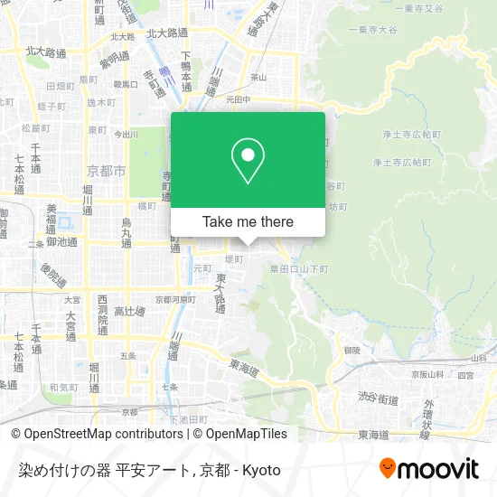 染め付けの器 平安アート map