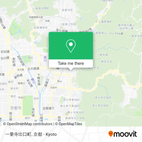 一乗寺出口町 map