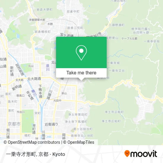 一乗寺才形町 map
