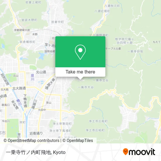 一乗寺竹ノ内町飛地 map