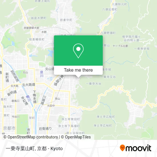 一乗寺葉山町 map