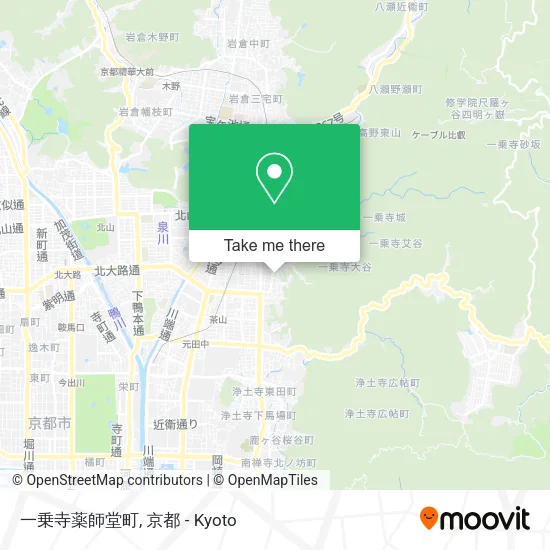 一乗寺薬師堂町 map