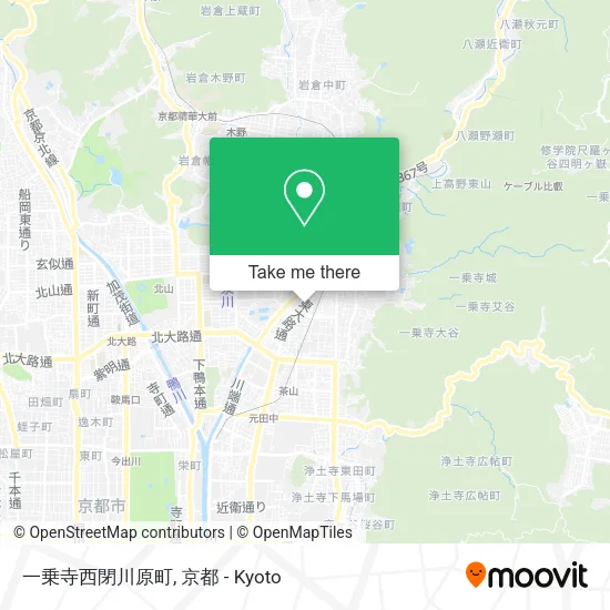 一乗寺西閉川原町 map