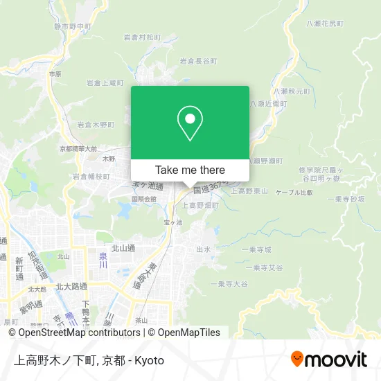 上高野木ノ下町 map