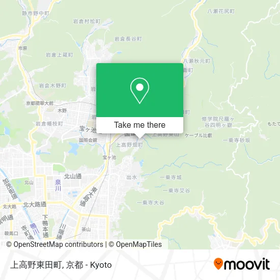 上高野東田町 map