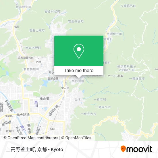 上高野釜土町 map