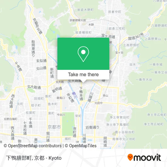 下鴨膳部町 map