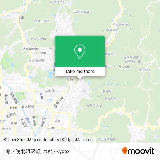修学院北沮沢町 map