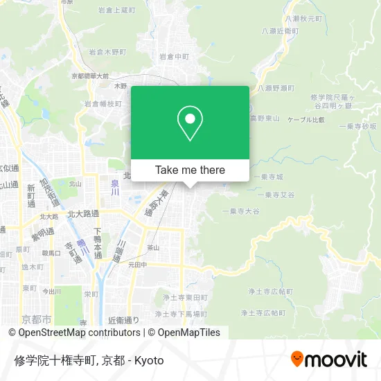 修学院十権寺町 map