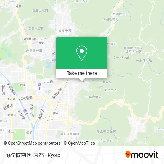 修学院南代 map