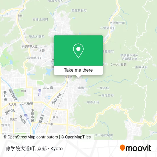 修学院大道町 map