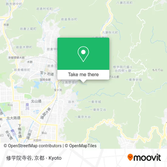 修学院寺谷 map