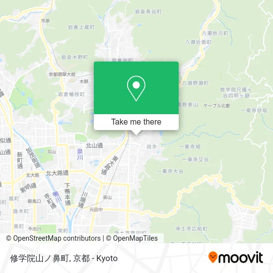 修学院山ノ鼻町 map