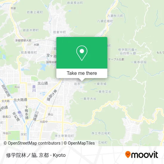 修学院林ノ脇 map
