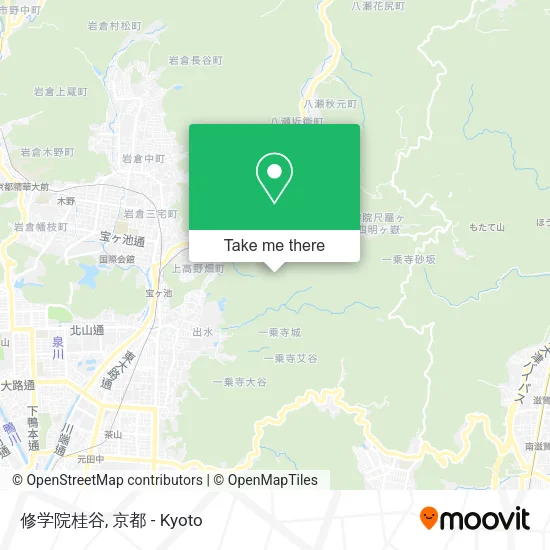 修学院桂谷 map
