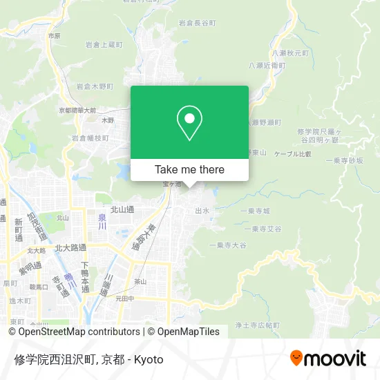 修学院西沮沢町 map