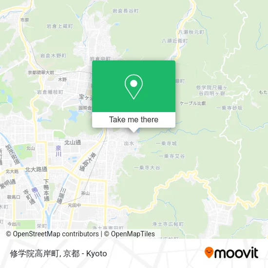 修学院高岸町 map