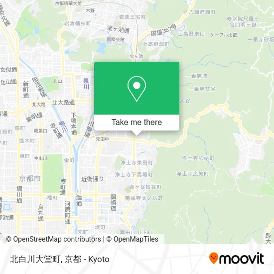 北白川大堂町 map