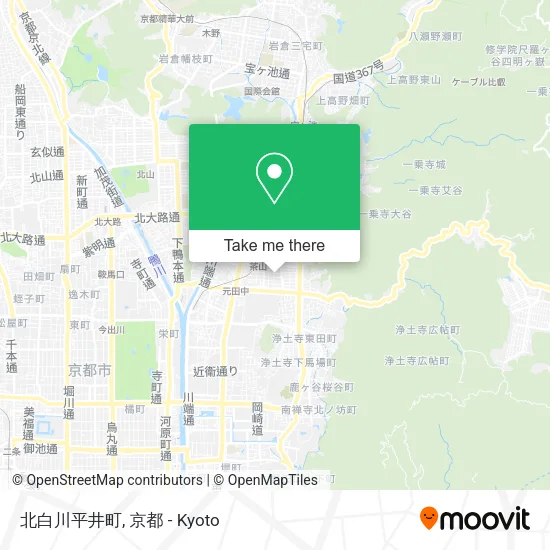 北白川平井町 map