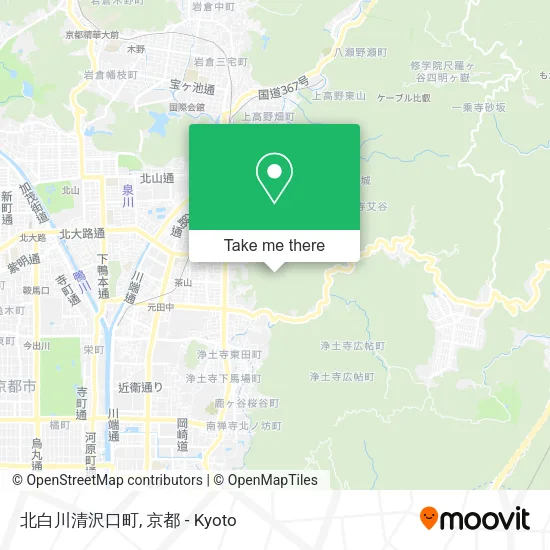 北白川清沢口町 map