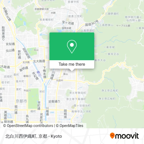 北白川西伊織町 map