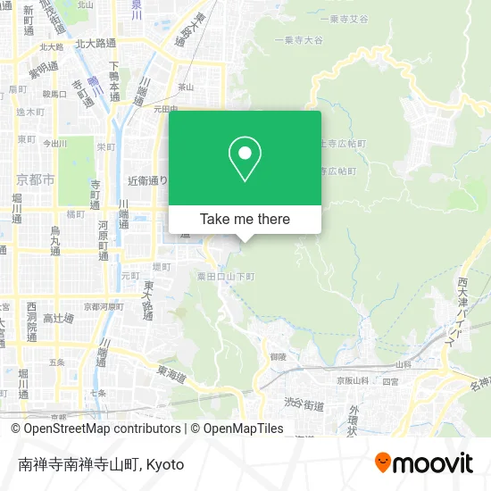 Nanzenji Nanzenji Mountain Town map