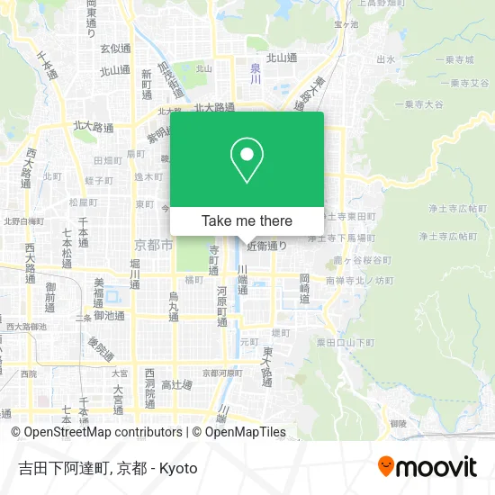 Yoshida Shimo Adachi Town map