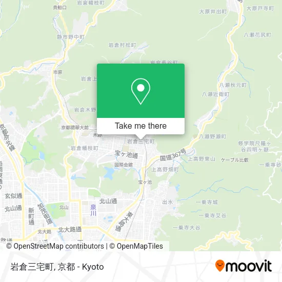 岩倉三宅町 map