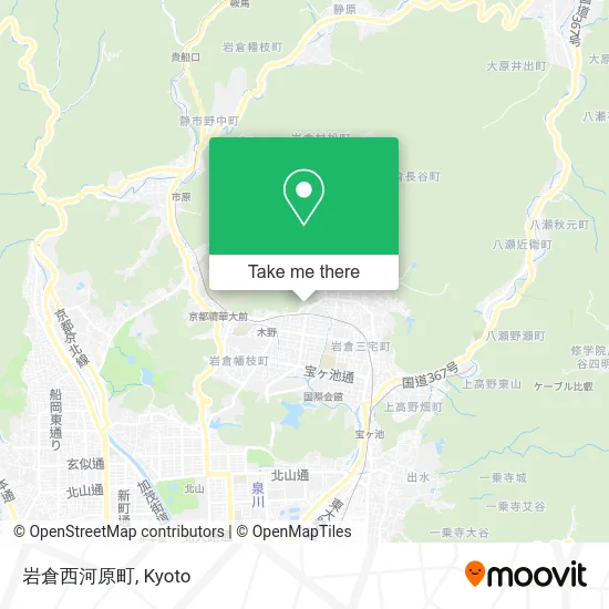 Iwakura Nishikawara-cho map