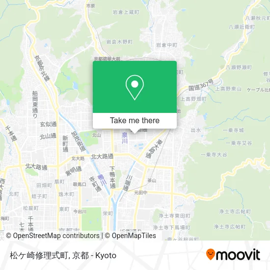 松ケ崎修理式町 map