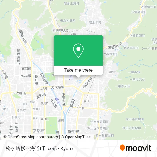 Matsugasaki Sugikaidō Town map