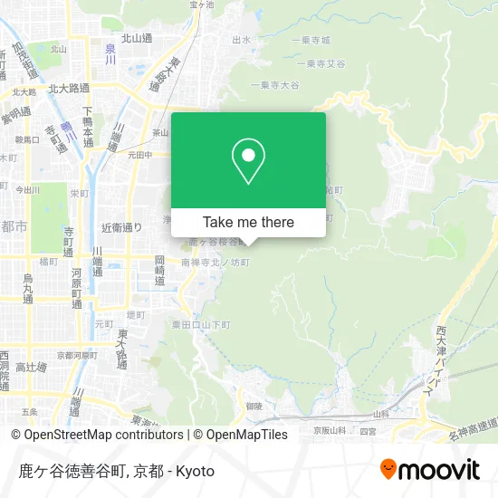 鹿ケ谷徳善谷町 map
