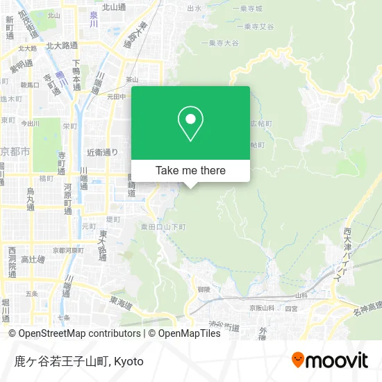 鹿ケ谷若王子山町 map