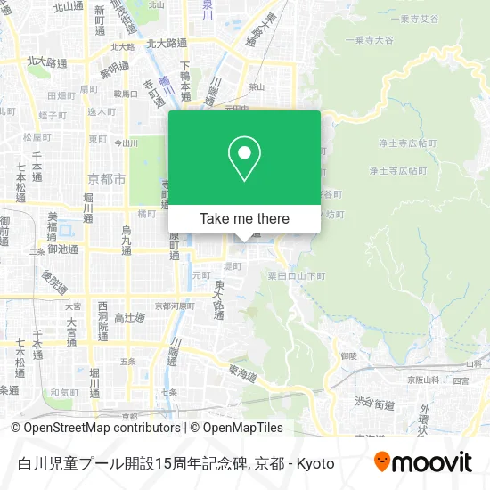 Shirakawa Children's Pool 15th Anniversary Memorial map