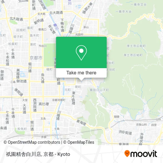 祇園精舎白川店 map