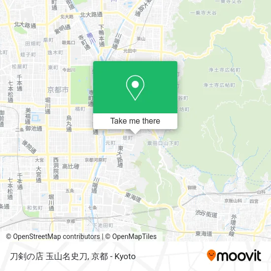 刀剣の店 玉山名史刀 map