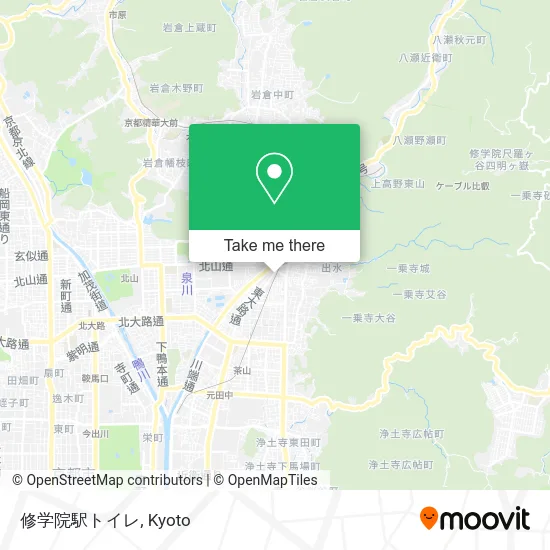 Shugakuin Station Toilet map