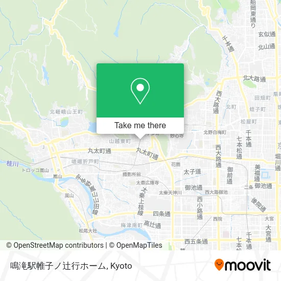 鳴滝駅帷子ノ辻行ホーム map