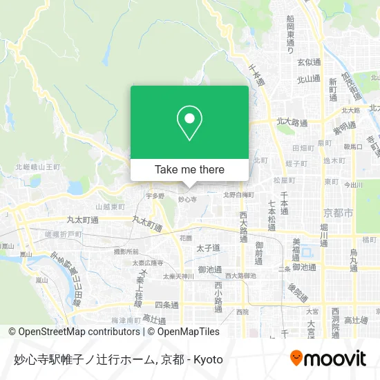 妙心寺駅帷子ノ辻行ホーム map