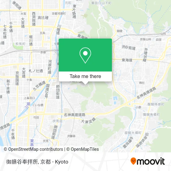 御膳谷奉拝所 map