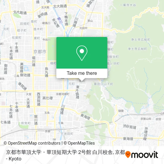 京都市華頂大学・華頂短期大学 2号館 白川校舎 map