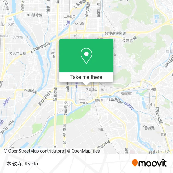 Honkyoji Temple map