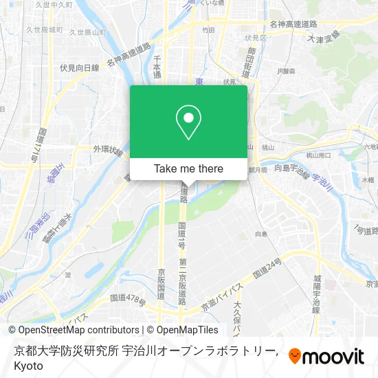 京都大学防災研究所 宇治川オープンラボラトリー map