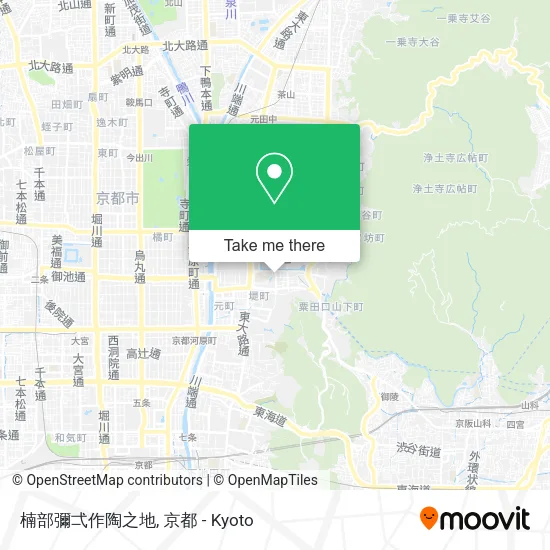 Kusube Yaichi Pottery Site map