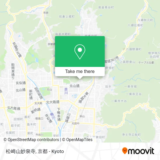 Matsuzaki Mountain Myosen Temple map