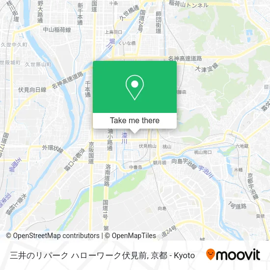 三井のリパーク ハローワーク伏見前 map