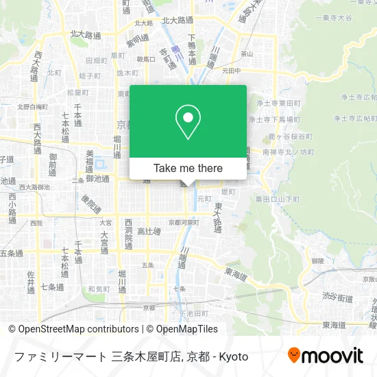 ファミリーマート 三条木屋町店 map