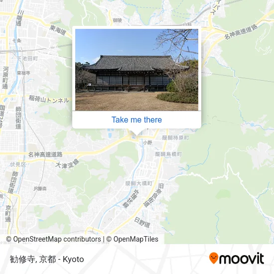 勧修寺 map