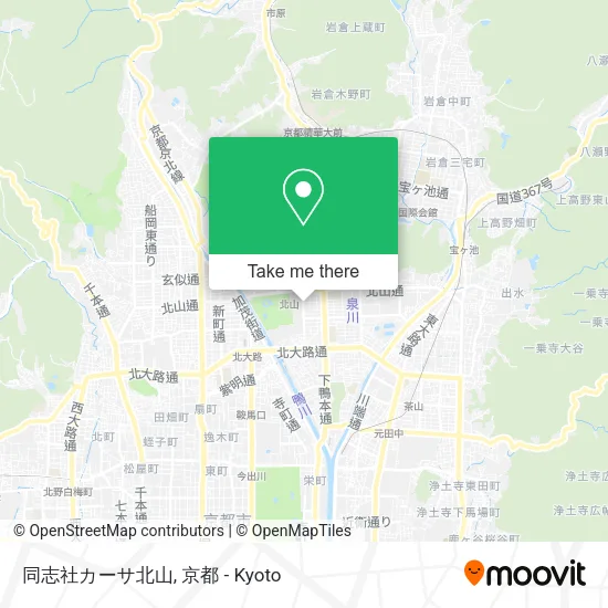 同志社カーサ北山 map